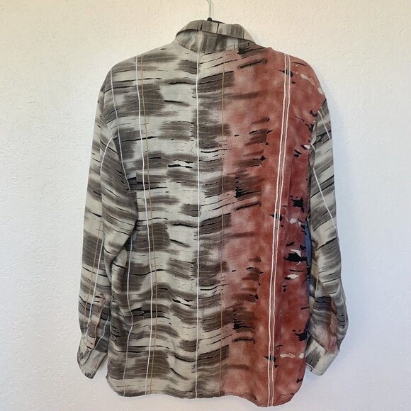 BARCELINO Mens shirt SZ M - long sleeve made in Italy - luxury shirt - Picture 3 of 4